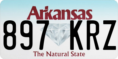 AR license plate 897KRZ