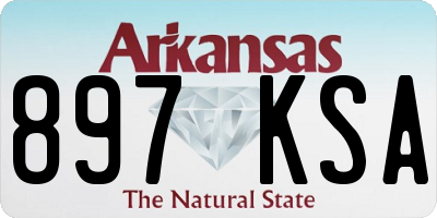 AR license plate 897KSA