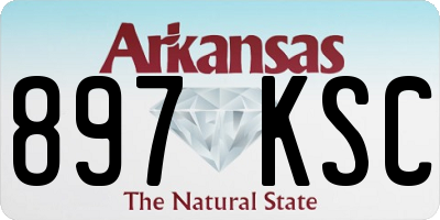 AR license plate 897KSC