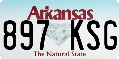 AR license plate 897KSG