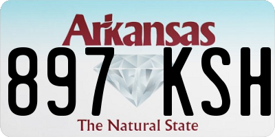 AR license plate 897KSH