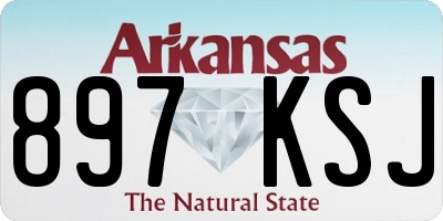 AR license plate 897KSJ