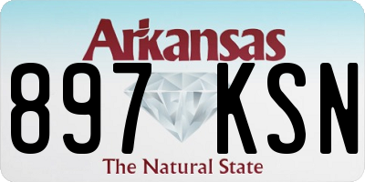 AR license plate 897KSN