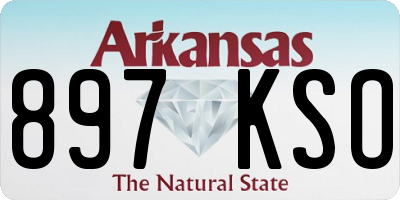 AR license plate 897KSO