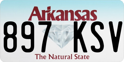 AR license plate 897KSV
