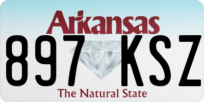 AR license plate 897KSZ