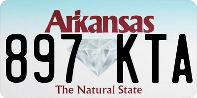 AR license plate 897KTA