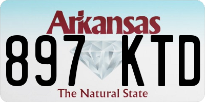 AR license plate 897KTD