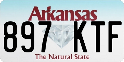 AR license plate 897KTF
