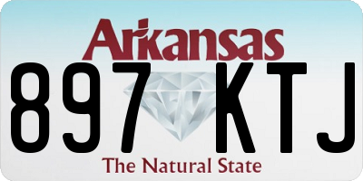 AR license plate 897KTJ