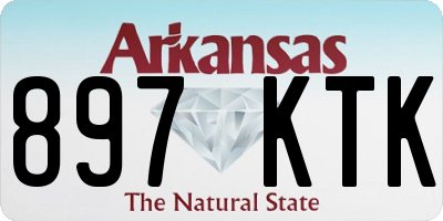 AR license plate 897KTK