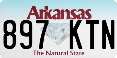 AR license plate 897KTN