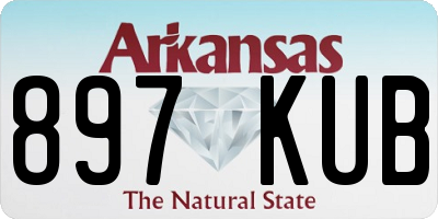 AR license plate 897KUB