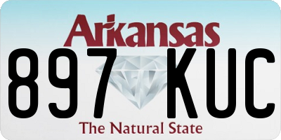 AR license plate 897KUC