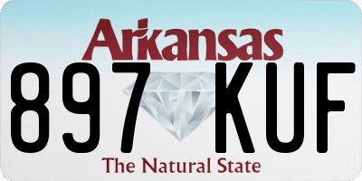 AR license plate 897KUF