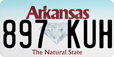 AR license plate 897KUH