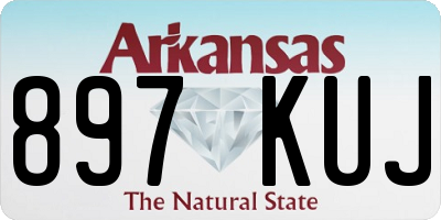 AR license plate 897KUJ