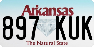 AR license plate 897KUK