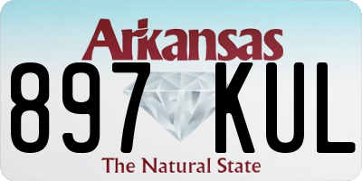 AR license plate 897KUL