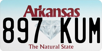AR license plate 897KUM