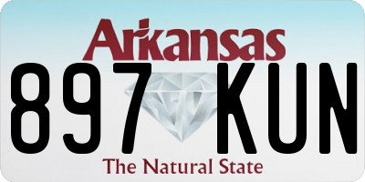 AR license plate 897KUN