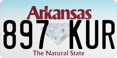 AR license plate 897KUR