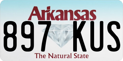 AR license plate 897KUS
