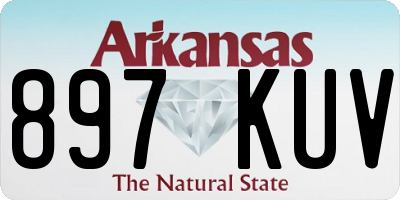 AR license plate 897KUV