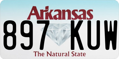 AR license plate 897KUW