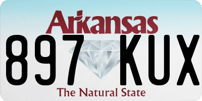 AR license plate 897KUX