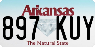 AR license plate 897KUY