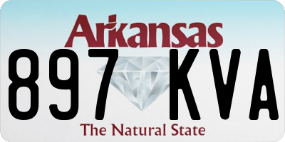 AR license plate 897KVA