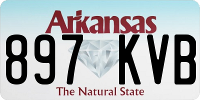 AR license plate 897KVB