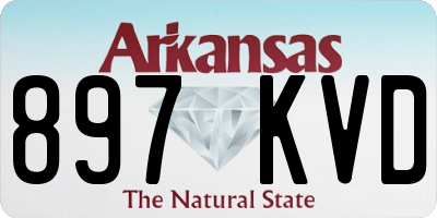 AR license plate 897KVD
