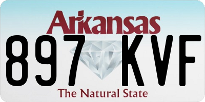AR license plate 897KVF