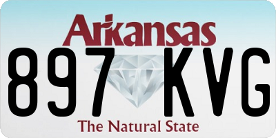 AR license plate 897KVG