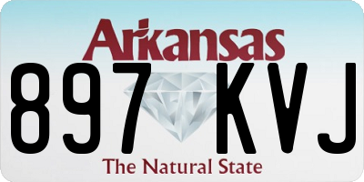AR license plate 897KVJ