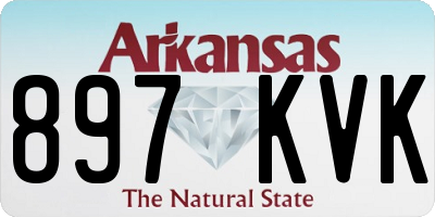 AR license plate 897KVK
