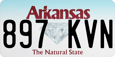 AR license plate 897KVN