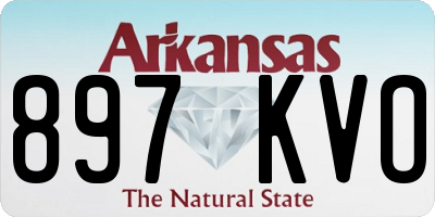 AR license plate 897KVO