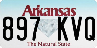 AR license plate 897KVQ