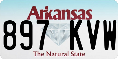 AR license plate 897KVW