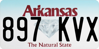 AR license plate 897KVX