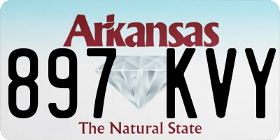 AR license plate 897KVY