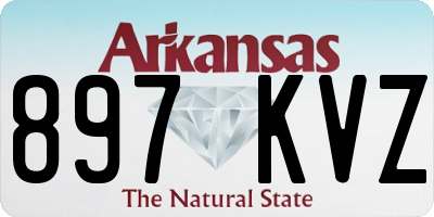 AR license plate 897KVZ