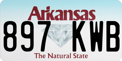 AR license plate 897KWB