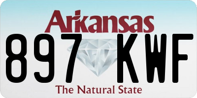 AR license plate 897KWF