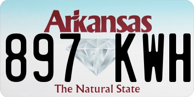 AR license plate 897KWH