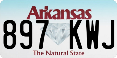 AR license plate 897KWJ