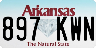 AR license plate 897KWN